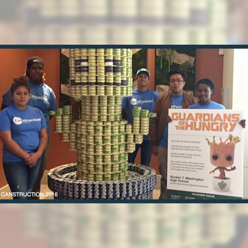 ADG Mentors High School Team for Canstruction® Houston, Wins Jurors’ Favorite Award