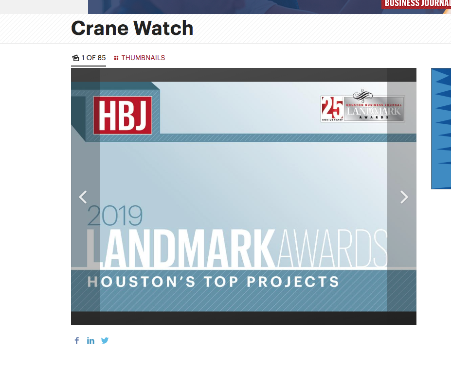 Abel Design Group Finalist for Houston Business Journal  Landmark Award